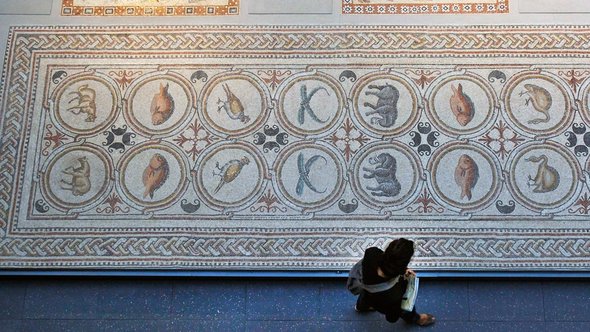 Spätrömisches Mosaik aus dem arabischen Raum; Foto: AP