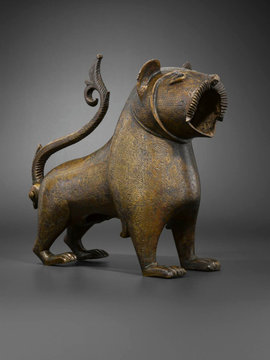 Wasserbehältnis: Bronzener Löwe aus dem spanischen Monzon, 12. bis 13. Jahrhundert; Foto: © Louvre