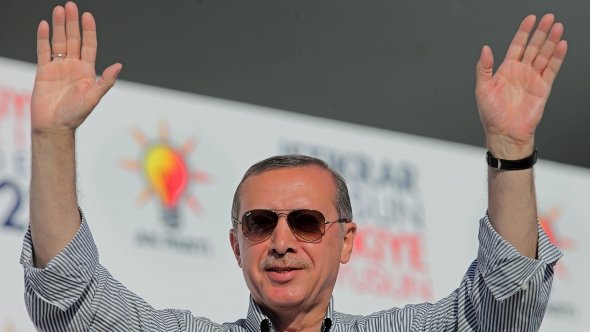 Der türkische Ministerpräsident Erdogan; Foto: dpa