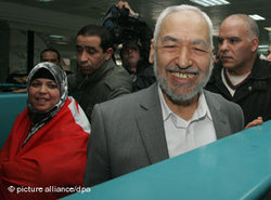 Rachid Ghannouchi; Foto: dpa