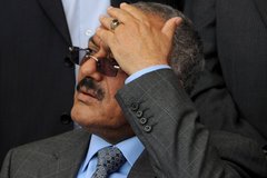 Jemens Präsident Saleh; Foto: AP