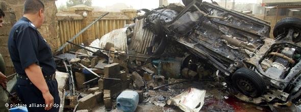 Autobomben-Attentat in Kirkuk im Mai 2011; Foto: dpa/Kahlil Al-Anei 