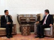 Assad and Davutoglu (photo: dapd)