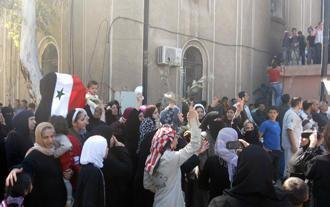 Proteste gegen die Regierung in Daraa im April 2011; Foto: AP