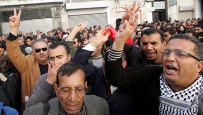 Protests against the Ben Ali regime in Tunisia (photo: dpa)