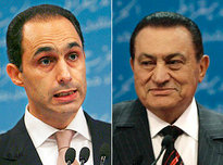 Gamal and Hosni Mubarak (photo: AP/DW)