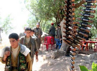 PKK militiamen in Northern Iraq, close to the border to Turkey (photo: AP)