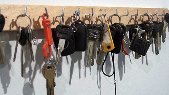 Konfiszierte Schlüssel - Ausstellungsexponat; Foto: © Breaking the Silence