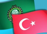 Flags Turkey and Arab League