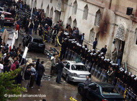 Bombenanschlag auf eine koptische Kirche in Alexandria; Foto: dpa