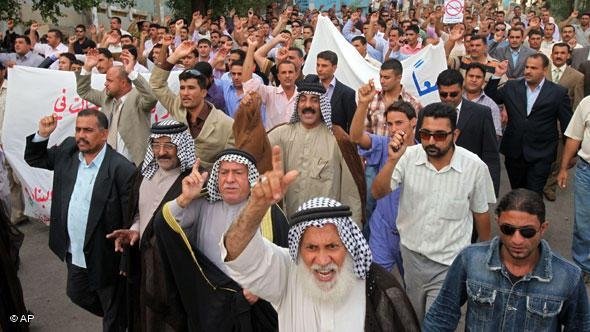 Proteste von Sunniten im Irak; Foto: AP
