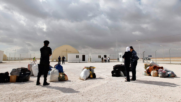 مخيم للاجئين السوريين في الأردن. رويترز
