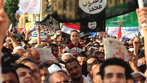 Demonstration von Anhängern der Salafisten in Kairo; Foto: Reuters
