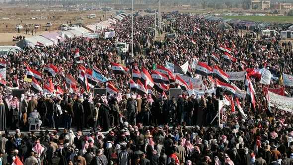 Proteste von Sunniten in Ramadi; Foto: Reuters