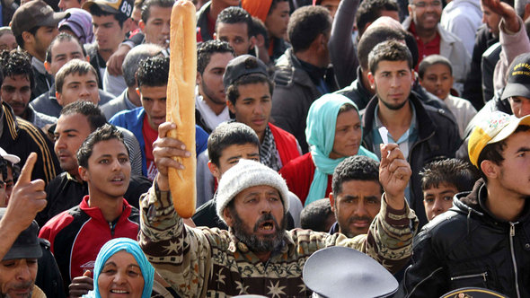 Unruhen in Sidi Bouzid; Foto: Reuters