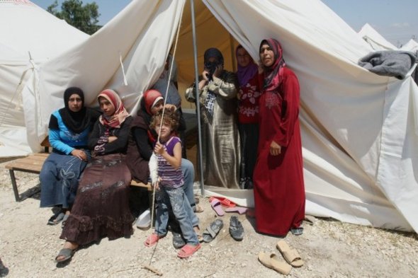 Syrisches Flüchtlingslager in der Provinz Hatay; Foto: dapd