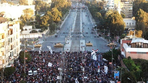 Proteste vor dem Präsidentenpalast in Kairo am 7. Dezember; Foto: Reuters 