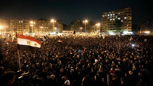 Demonstranten auf dem Tahrir-Platz in Kairo, 27. November 2012; Foto: dapd