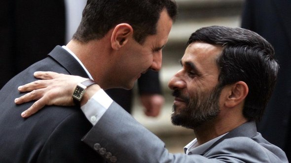 Baschar al-Assad und Mahmud Ahmadinedschad; Foto: AP