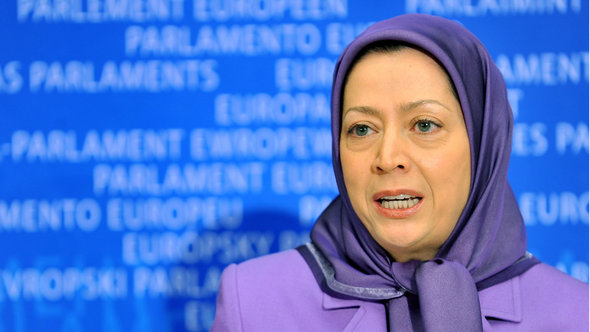 Maryam Rajavi, Präsidentin des Nationalen Widerstandsrates im Iran (NWRI), der Volksmudschahedin; Foto: AFP/Getty Images