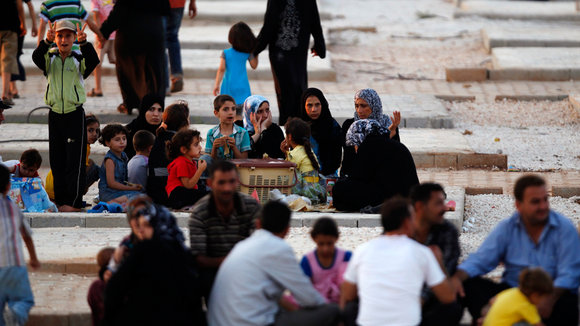 Flüchtlinge in der türkischen Hatay-Provinz; Foto: Reuters