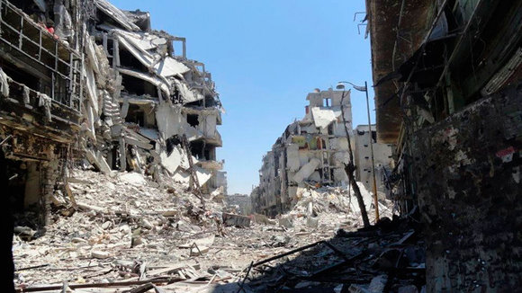 Zerstörungen in der zentralsyrischen Stadt Homs; Foto: Reuters