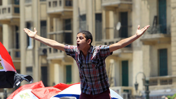 Protest auf dem Tahrir-Platz in Kairo; Foto: picture-alliance/dpa