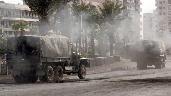 Straßenkämpfe in Tripoli, Nordlibanon am 13.05.2012; Foto: picture alliance/dpa