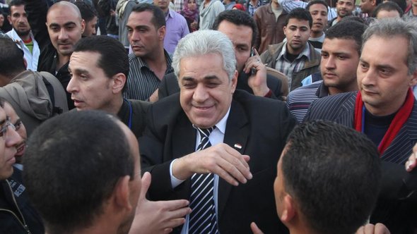 Hamdeen Sabahi bei einer Wahlkampfveranstaltung in Kairo; Foto: Reuters