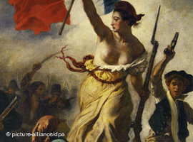 Ausschnitt aus Eugene Delacroix: Die Freiheit führt das Volk, Julirevolution 1830; Foto: dpa/picture-alliance