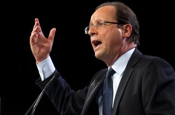 Der sozialistische Präsidentschaftskandidat François Hollande; Foto: dpa 