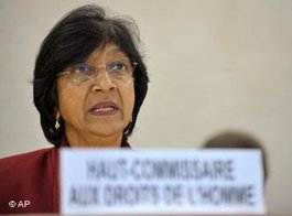UN-Menschenrechtskommissarin Navi Pillay; Foto: AP