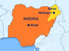 Karte Nigerias; Foto: DW