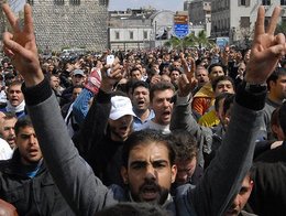 Demonstration gegen Assad; Foto: AP