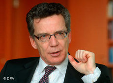 Germany's Interior Minister Thomas de Maizière (photo: dpa)