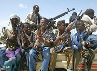 Somalische Milizionäre, Foto: AP