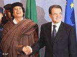 Gaddafi und EU-Kommissionschef Prodi , Foto: AP