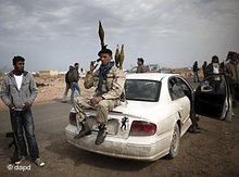 Aufständische in Libyen; Foto: dapd