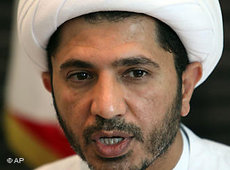 Scheich Ali Salman, Generalsekretär der Wifaq-Partei; Foto: AP