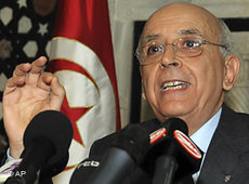 Tunesiens Ministerpräsident Mohammed Ghannouchi; Foto: AP