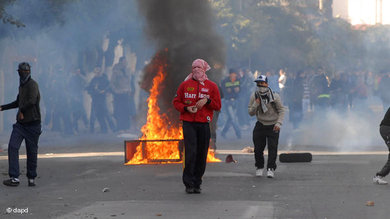 Straßenschlachten in Belcourt, Algiers; Foto: AP