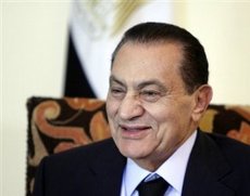 Ägyptens Präsident Mubarak; Foto. AP