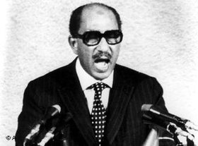 Ägyptens Präsident Anwar al-Sadat; Foto: AP