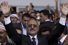 Jemens Präsident Ali Abdullah Salih; Foto: AP