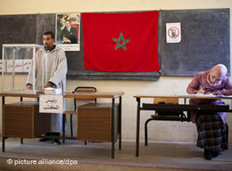 Wahllokal in der marokkanischen Hauptstadt Rabat; Foto: dpa