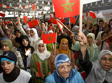 Anhängerinnen der PJD, 2007: Foto: AP