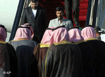 Mahmoud Ahmadinedschad in Riad; Fotos AP