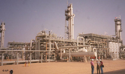 Erdgasanlage in Algerien; Foto: AP