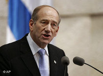 Israels Ministerpräsident Ehud Olmert; Foto: AP