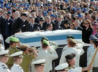 Beerdigung Jitzhak Rabins; Foto: AP